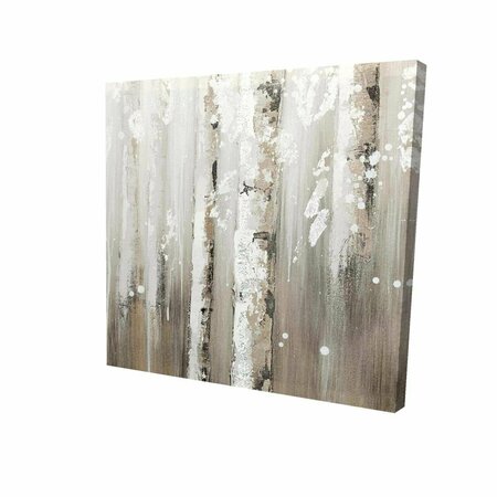 FONDO 16 x 16 in. Delicate Birch Trees-Print on Canvas FO2795182